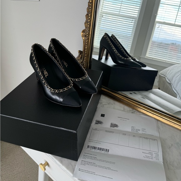 Chanel Chain Heels 36.5 - Picture 7 of 16
